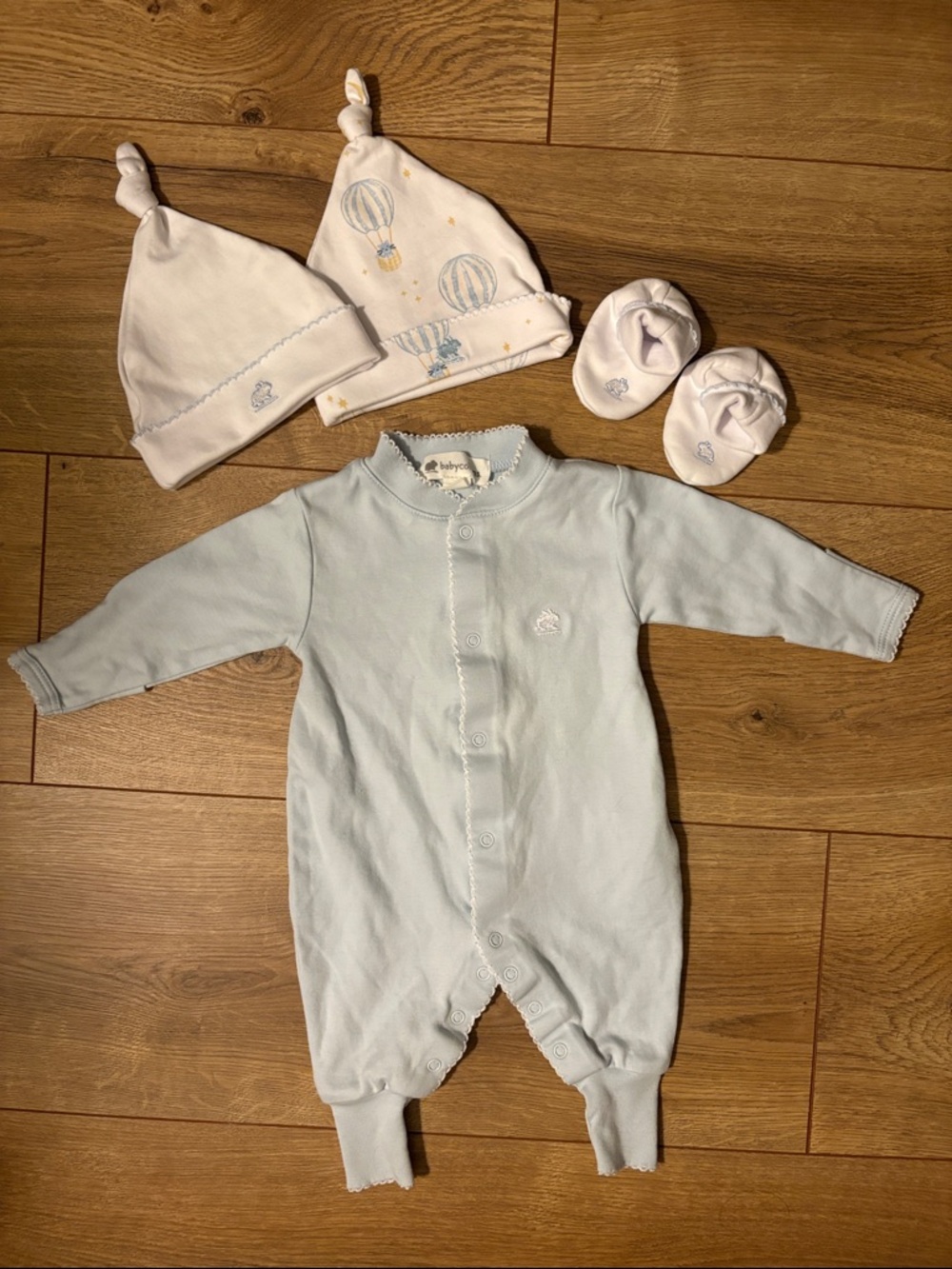 Babycottons boy newborn outfit, hats, booties (need to add photo!)